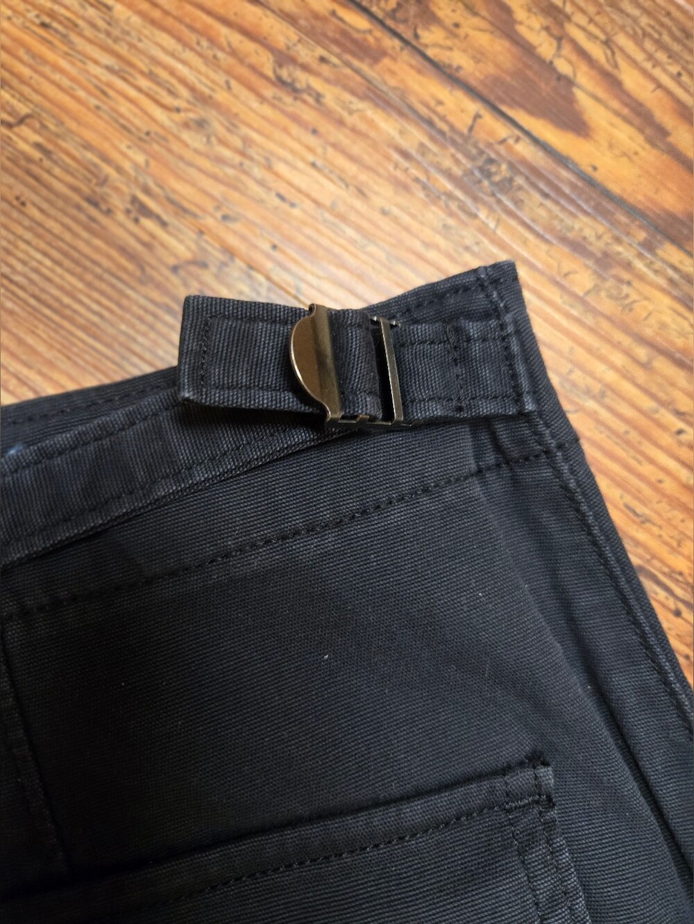 Levi's cinched long black skirt 8/29 nwt pockets adj. waist split so cute goth - Picture 7 of 15
